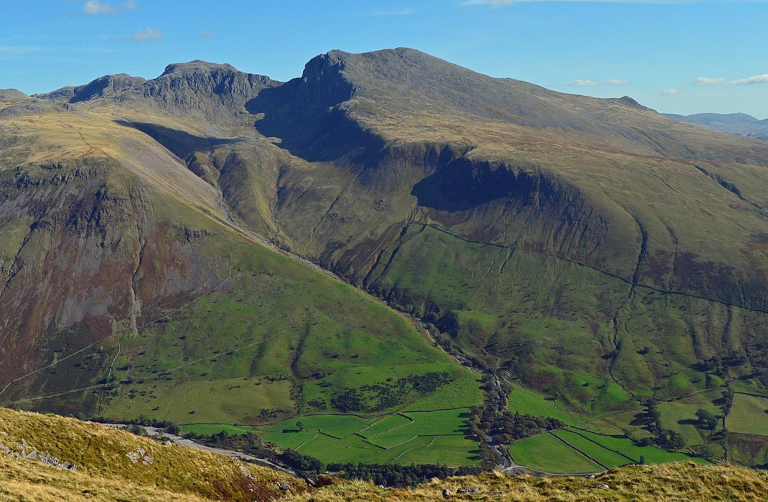Field enclosure boundaries on the Scafell massif.