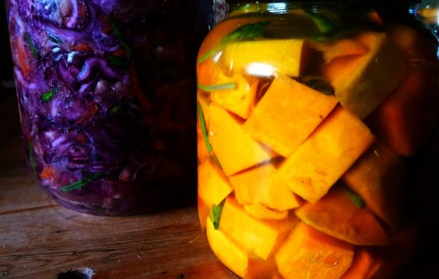 Kimchi-Squash fermenting