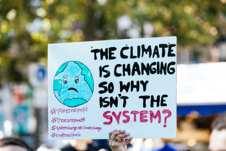 system change, not climate change