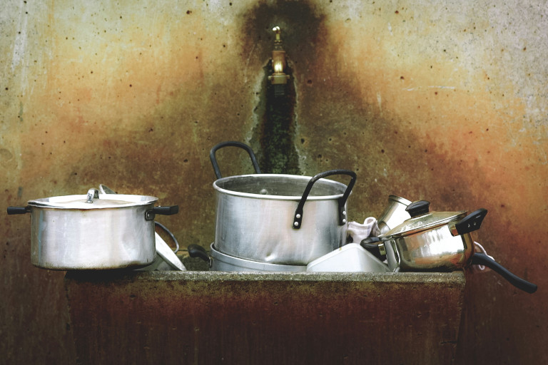 doing the dishes